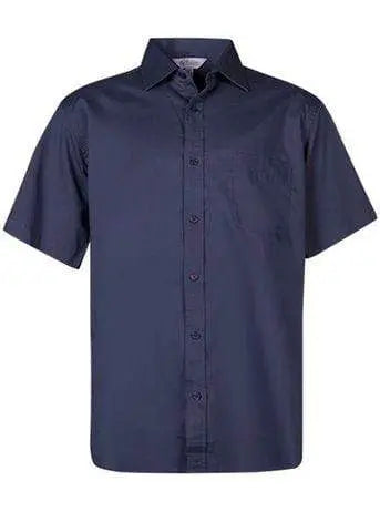Aussie Pacific Men's Mosman Short Sleeve Shirt 1903S Corporate Wear Aussie Pacific Navy XXS